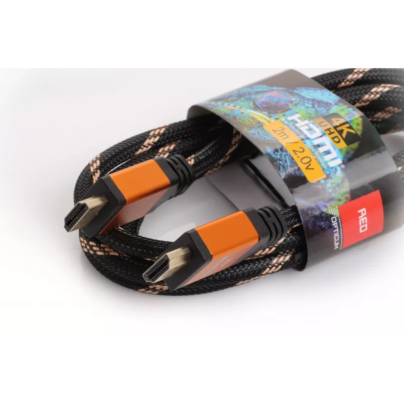 HDMI-HDMI-kabel Opticum RED 4K UHD - 0,5 m (v2.0)
