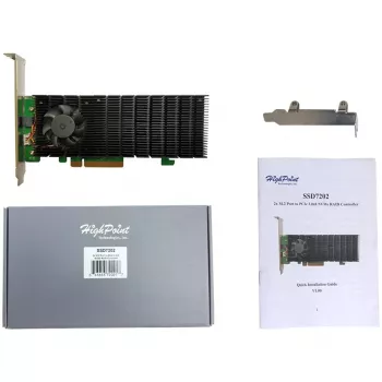 HighPoint SSD7202 NVMe RAID-opslagcontroller