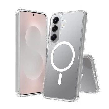 SCREENOR Bumper Case voor Samsung S26+, Magnetic Clear