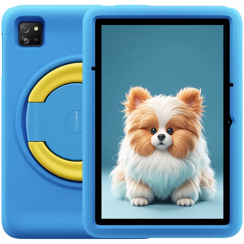 Blackview Tab A6 kindertablet, 10,1 inch HD+ IPS, 4GB RAM, 128GB opslag, Android 14, Ocean Blue