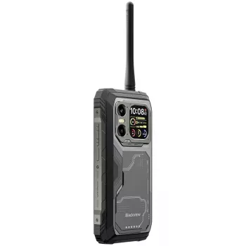 Blackview XPLORE 1 walkietalkie 22 km 5G robuuste telefoon 6,78 inch FHD 2460x1080 120Hz + 2,01 inch 296x240 12+256 GB MTK Dimensity 7050 octa-core 2,4 GHz camera 50+64+20 MP nachtzicht 20000 mAh NFC Gorilla Glass 5 Android 15 MIL-STD zwart
