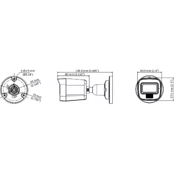 Hikvision DS-2CE16D0T-LPFS(2.8mm) 2MP IR mini bullet-camera, 4-in-1 video-uitgang, IP67