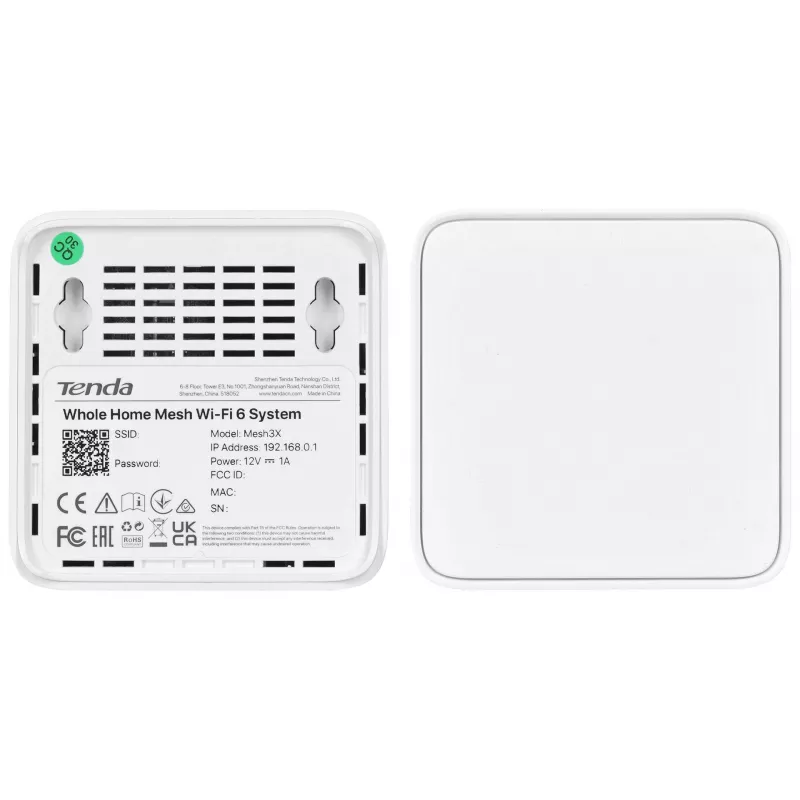 Tenda EX3 (2-pack) dualband Wi-Fi 6 mesh-systeem AX1500 wit
