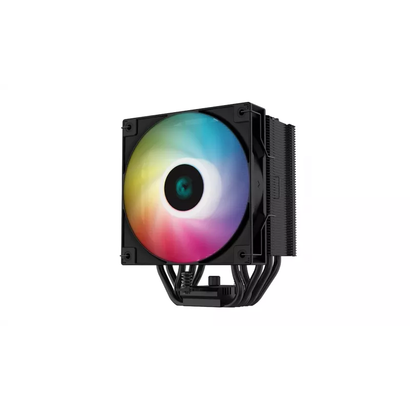 Deepcool AG500 BK ARGB single tower CPU-koeler, zwart, 120mm PWM-ventilator, 5 heatpipes, Intel/AMD