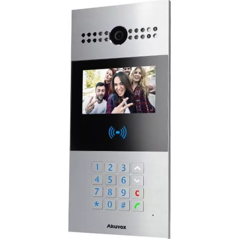 AKUVOX AKV-R28A IP-deurstation met 7-inch touchscreen, gezichtsherkenning en PoE