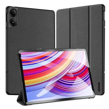 Dux Ducis Domo hoes met flip en smart sleep voor Xiaomi Redmi Pad Pro (4G/5G)/Poco Pad 12.1 - zwart