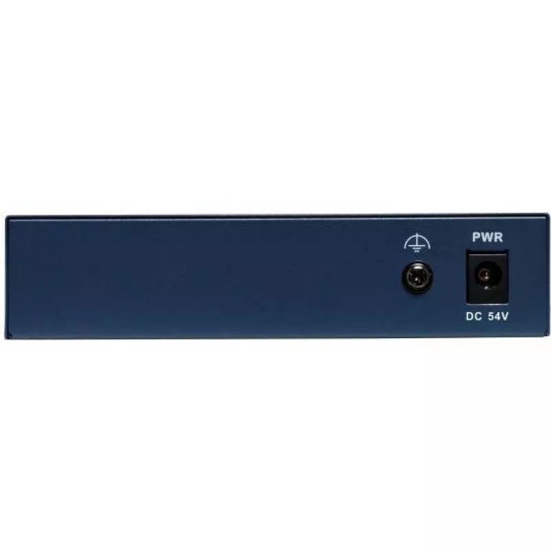 Hikvision DS-3D504TP-A unmanaged industriële PoE-switch, 4 PoE+-poorten, 1 SFP-uplink, 60W budget