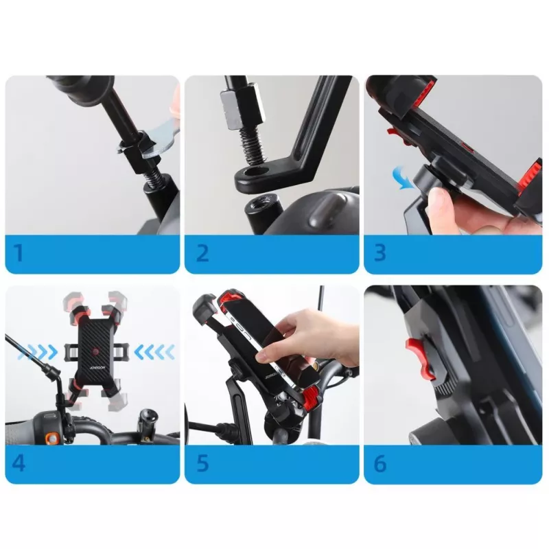 JOYROOM motorfiets telefoonhouder zwart (JR-ZS288-m)