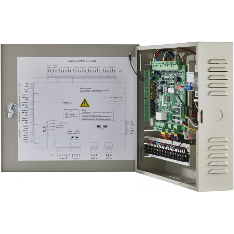 Hikvision DS-K2602T toegangscontroller, 2-deurs, TCP/IP, RS-485, Wiegand