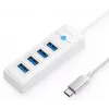 ORICO PW4U-C3-015-WH-EP USB-C-hub 4x USB-A 3.2 Gen 1 wit