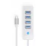 ORICO PW4U-C3-015-WH-EP USB-C-hub 4x USB-A 3.2 Gen 1 wit