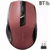 UGREEN MU006 draadloze optische muis 2.4GHz / Bluetooth 5.0 4000 DPI - rood