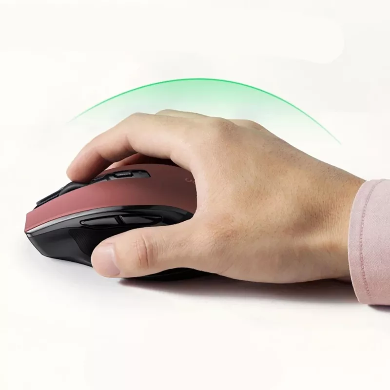 UGREEN MU006 draadloze optische muis 2.4GHz / Bluetooth 5.0 4000 DPI - rood