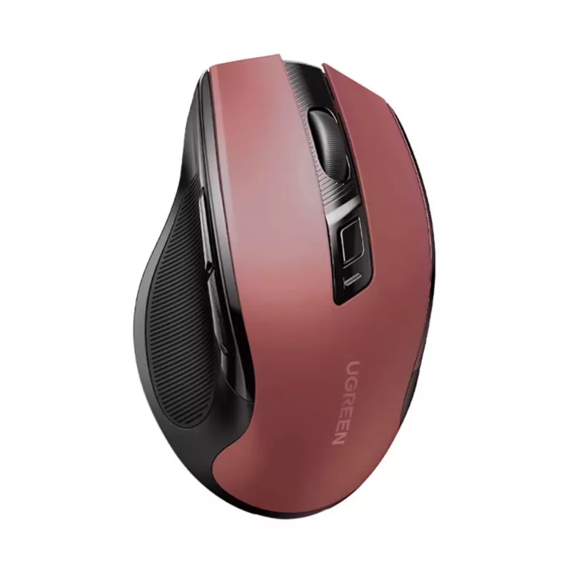 UGREEN MU006 draadloze optische muis 2.4GHz / Bluetooth 5.0 4000 DPI - rood