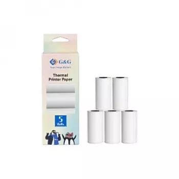 G&G Thermopapier 5 rollen 57 x 30 mm 6,6 m lengte (21690)