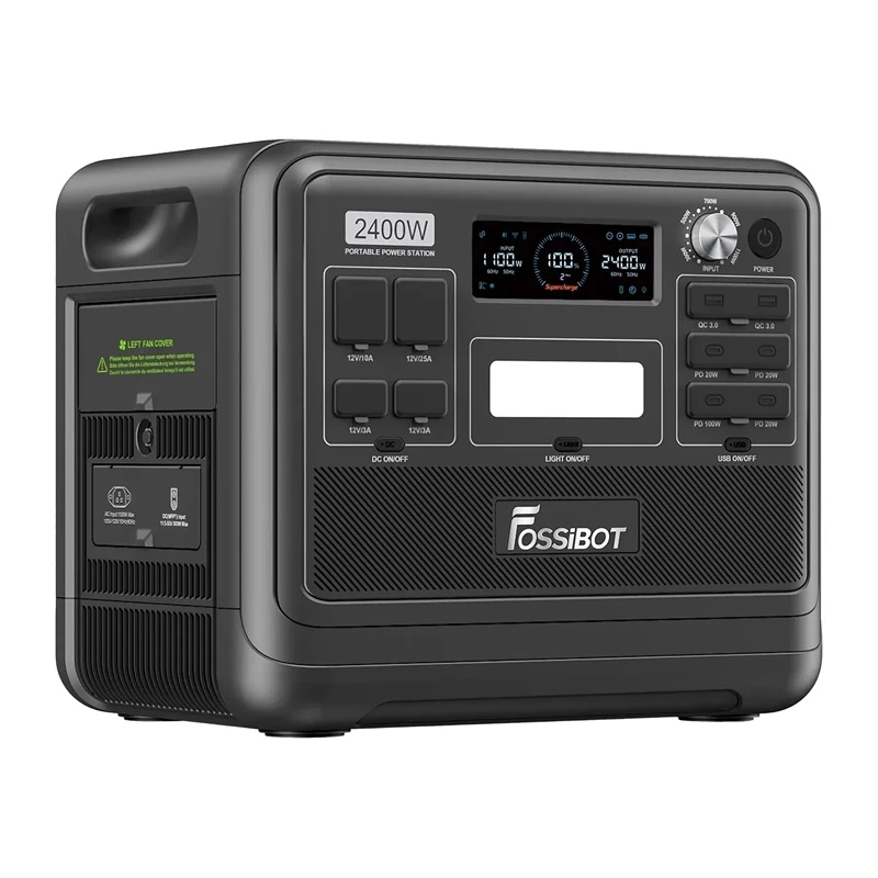 FOSSIBOT F2400 2400W laadstation, zwart