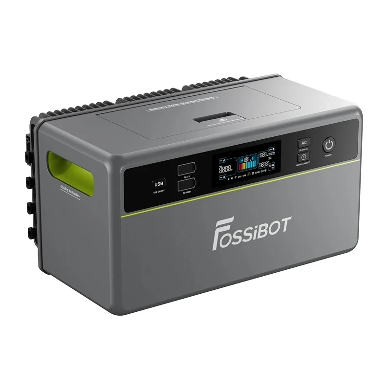 FOSSIBOT FBP1200 1200W Draagbaar powerstation (groen)