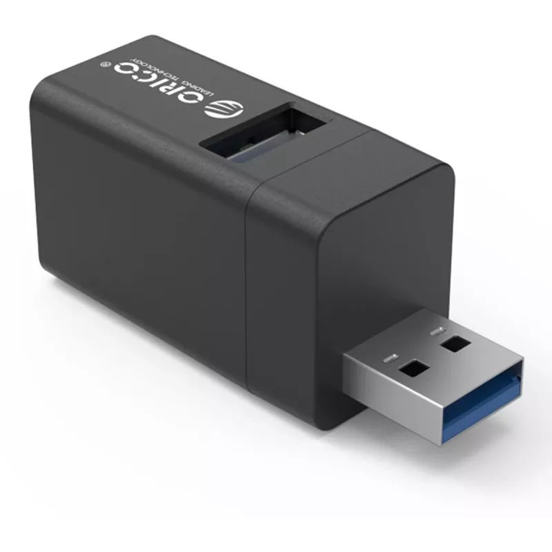 ORICO Mini 3-poorts USB 3.0-hub aluminium (5 Gbps, 3x USB-A)