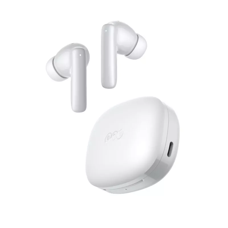 QCY T13 Pro draadloze in-ear-hoofdtelefoon met Active Noise Cancellation ANC - wit