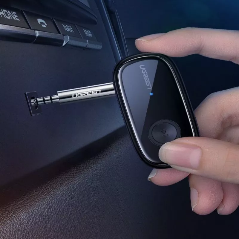 UGREEN Bluetooth 5.0 audioreceiver AUX aptX, aptX LL mini-hoofdtelefoonaansluiting zwart (70304)