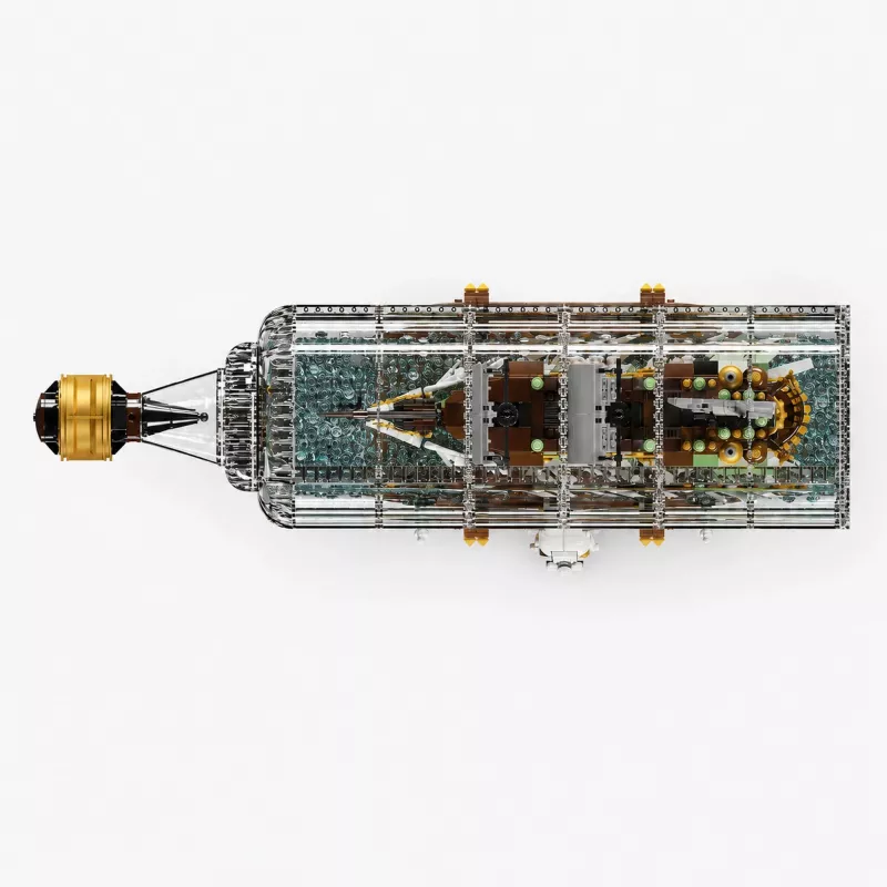 MOULD KING 10067 Flying Dutchman Ship-in-a-Bottle bouwset (2499 onderdelen)
