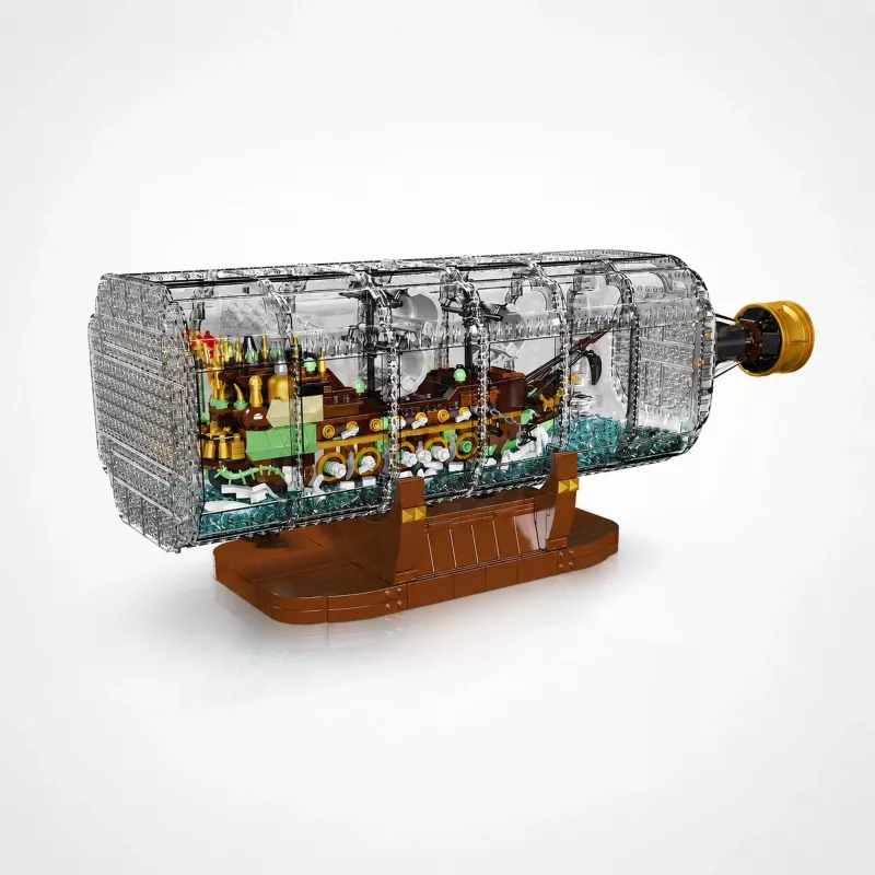 MOULD KING 10067 Flying Dutchman Ship-in-a-Bottle bouwset (2499 onderdelen)