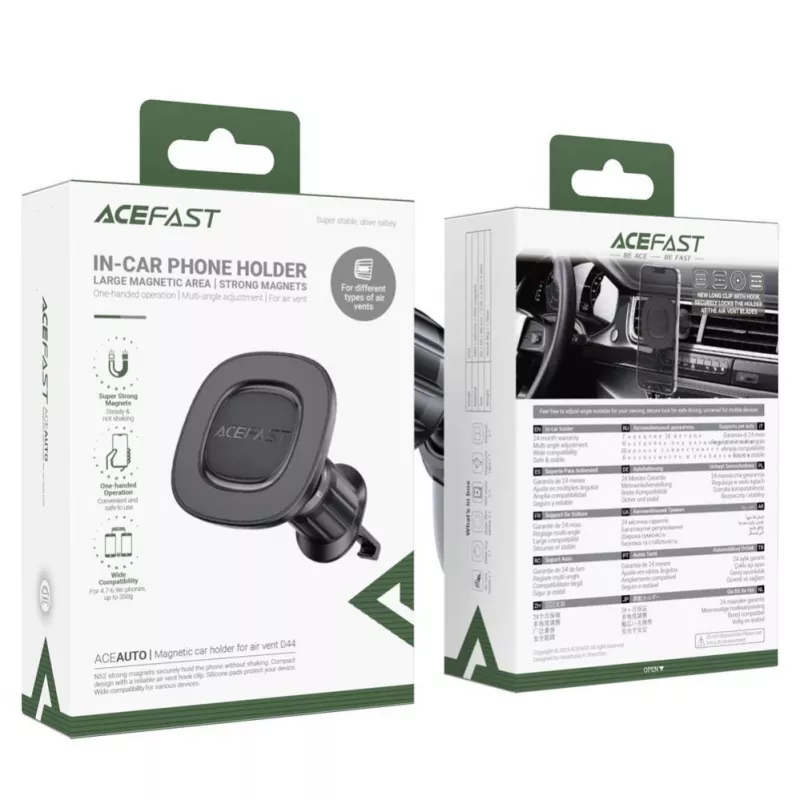 Acefast D44 Magnetische autohouder voor ventilatierooster Zwart