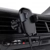 Acefast D48 Autohouder voor ventilatierooster met draadloze oplader Zwart