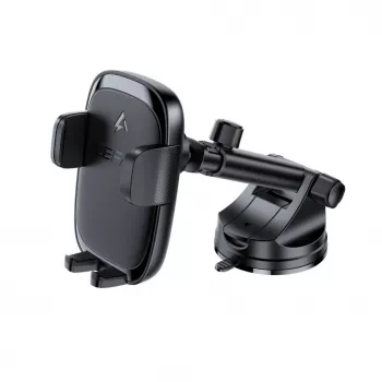 Acefast D49 Telefoonhouder voor de auto met 15W snellader - Zwart
