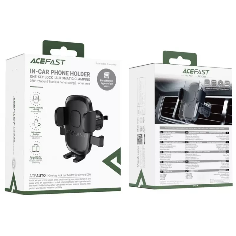 Acefast D56 Telefoonhouder, 4,7 inch - 6,9 inch Zwart