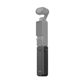 TELESIN 5000mAh accugrip powerbank voor DJI Osmo Pocket 3 / 4, USB-C, zwart