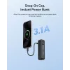 TELESIN 5000mAh accugrip powerbank voor DJI Osmo Pocket 3 / 4, USB-C, zwart