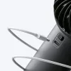 JISULIFE Handheld Fan 4 zwart - draagbare USB-oplaadbare mini-ventilator met 3 snelheden, opvouwbaar design