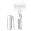 JISULIFE Handheld Fan 8 wit draagbare USB-ventilator met powerbank 2000mAh en zaklamp