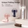 JISULIFE Handheld Fan 8 wit draagbare USB-ventilator met powerbank 2000mAh en zaklamp