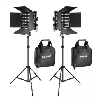NEEWER 660 bi-color LED-videolichtset (2 lampen, 40W, 3200-5600K)