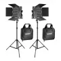 NEEWER 660 bi-color LED-videolichtset (2 lampen, 40W, 3200-5600K)