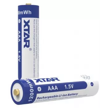 XTAR AAA 1,5 V 750 mAh oplaadbare Li-ion-accu (4-pack) met bescherming