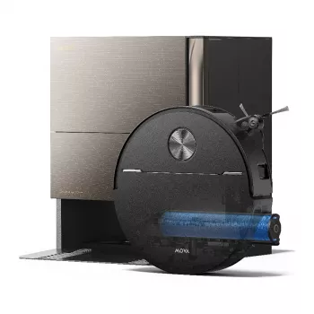 Mova Z70 Ultra Roller Complete zuig- en dweilrobot met reinigingsstation, zwart