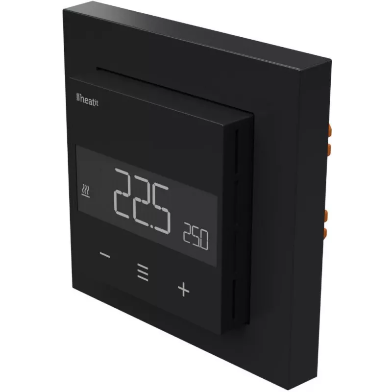 HEATIT WiFi6 zwart mat Wi-Fi thermostaat 3600W 16A