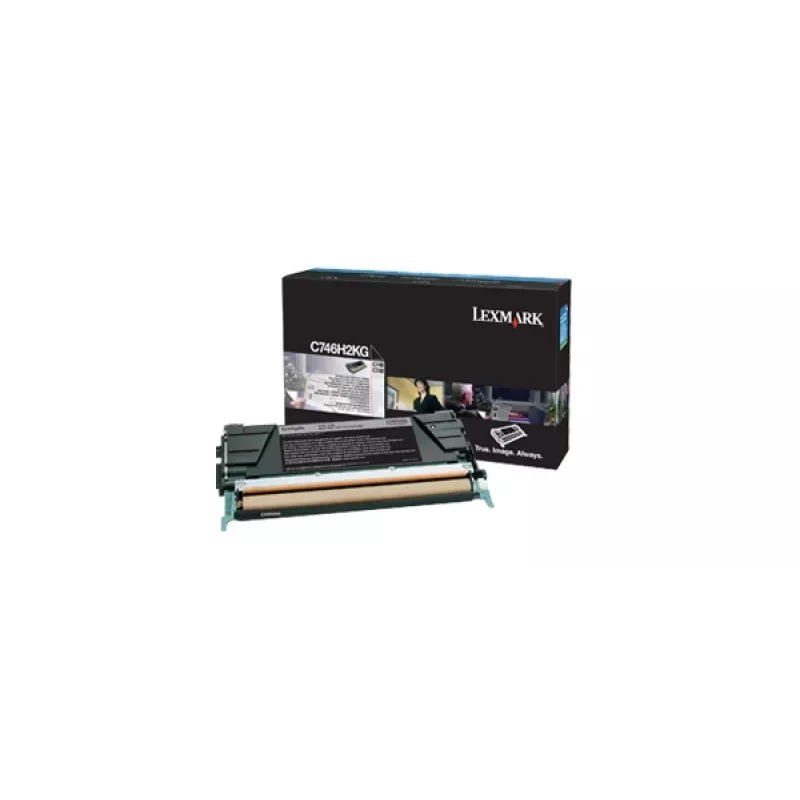 Lexmark High Yield zwarte originele tonercartridge (C746H2KG)