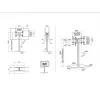 MULTIBRACKETS M Public Display Stand 180 HD Back to Back Zwart met Vloerbase