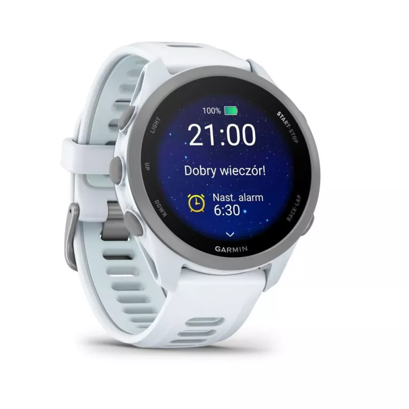 Garmin Forerunner 170 Whitestone met Whitestone/Cloud Blue Band
