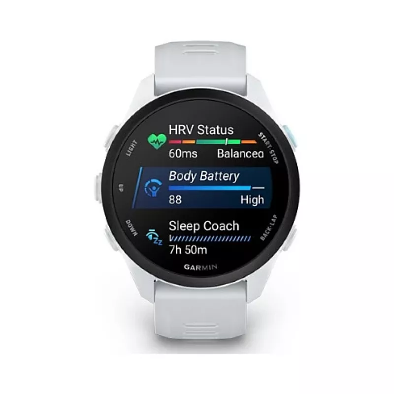 Garmin Forerunner 170 Whitestone met Whitestone/Cloud Blue Band