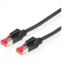 Draka Comteq S/FTP patchkabel Cat6 10m - 15m - RJ-45 - RJ-45 - zwart
