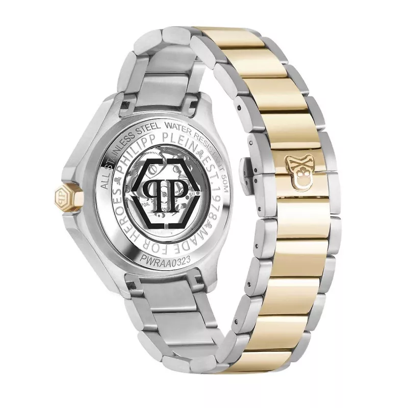 Philipp Plein The $keleton heren automatisch horloge PWRAA0323 42mm zwart siliconen