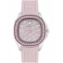 Philipp Plein dameshorloge PWTAA0123 38mm quartz horloge met zwart siliconenband