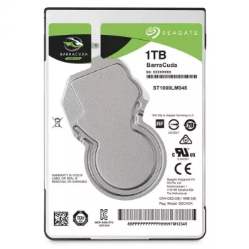 Seagate BarraCuda 1 TB interne harde schijf 2,5 inch SATA III 5400 RPM 128 MB cache (ST1000LM048)