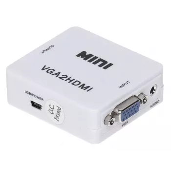 DELTA VGA+AU/HDMI-ECO VGA-naar-HDMI-converter met audio