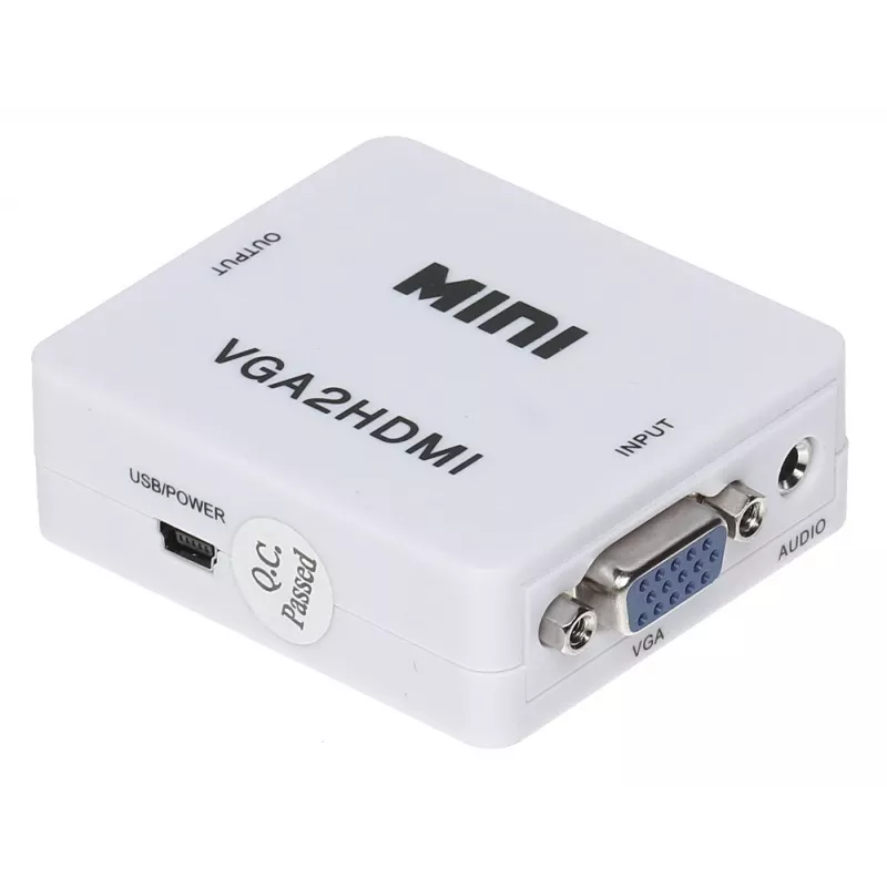 DELTA VGA+AU/HDMI-ECO VGA-naar-HDMI-converter met audio